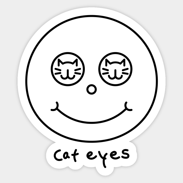 Cat Eyes Meow Eyes Kitty Eyes Sticker by Attapet Original